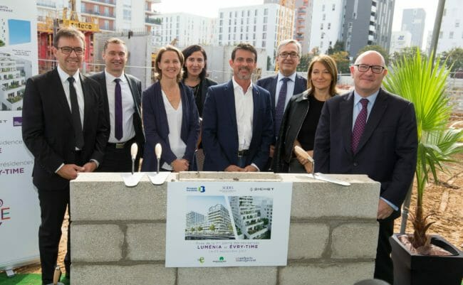 influence factory pour les résidences Lumenia et Evry-time, inauguration de la résidence Symphonie à Evry