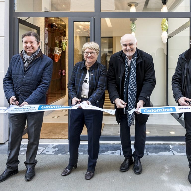 Inauguration residence Impulsion, Marignan, Colombes. 22 mars 2019. © Laurent Guichardon/Influence Factory.