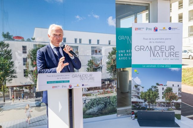 Première pierre de la résidence Grandeur Nature par influence factory