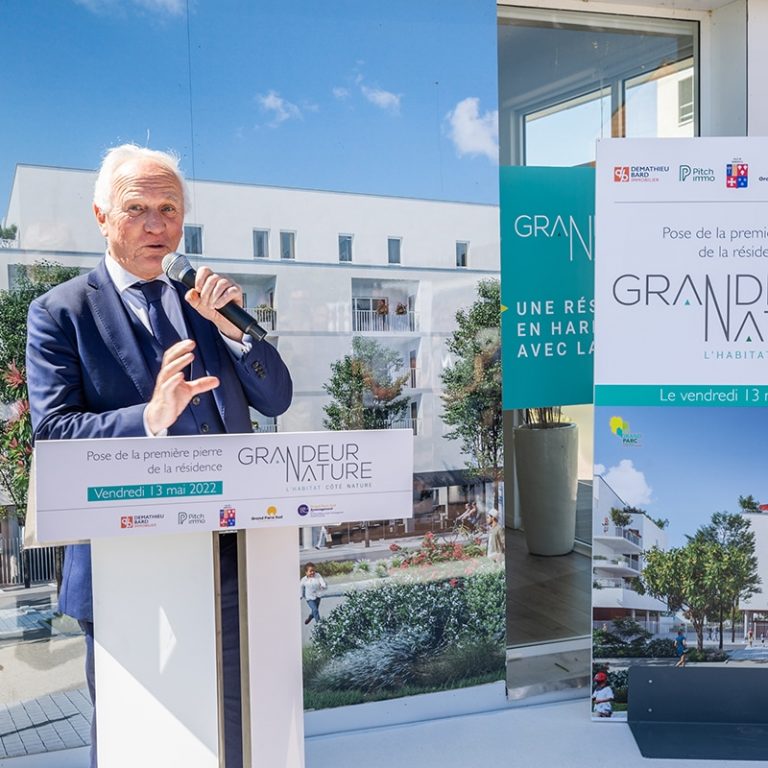 Première pierre de la résidence Grandeur Nature par influence factory